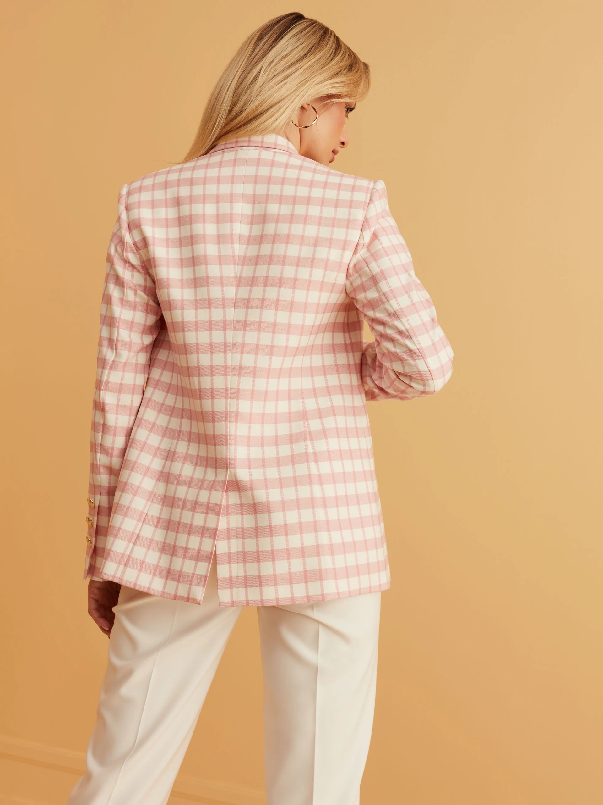 PINK CHECKED JACKET