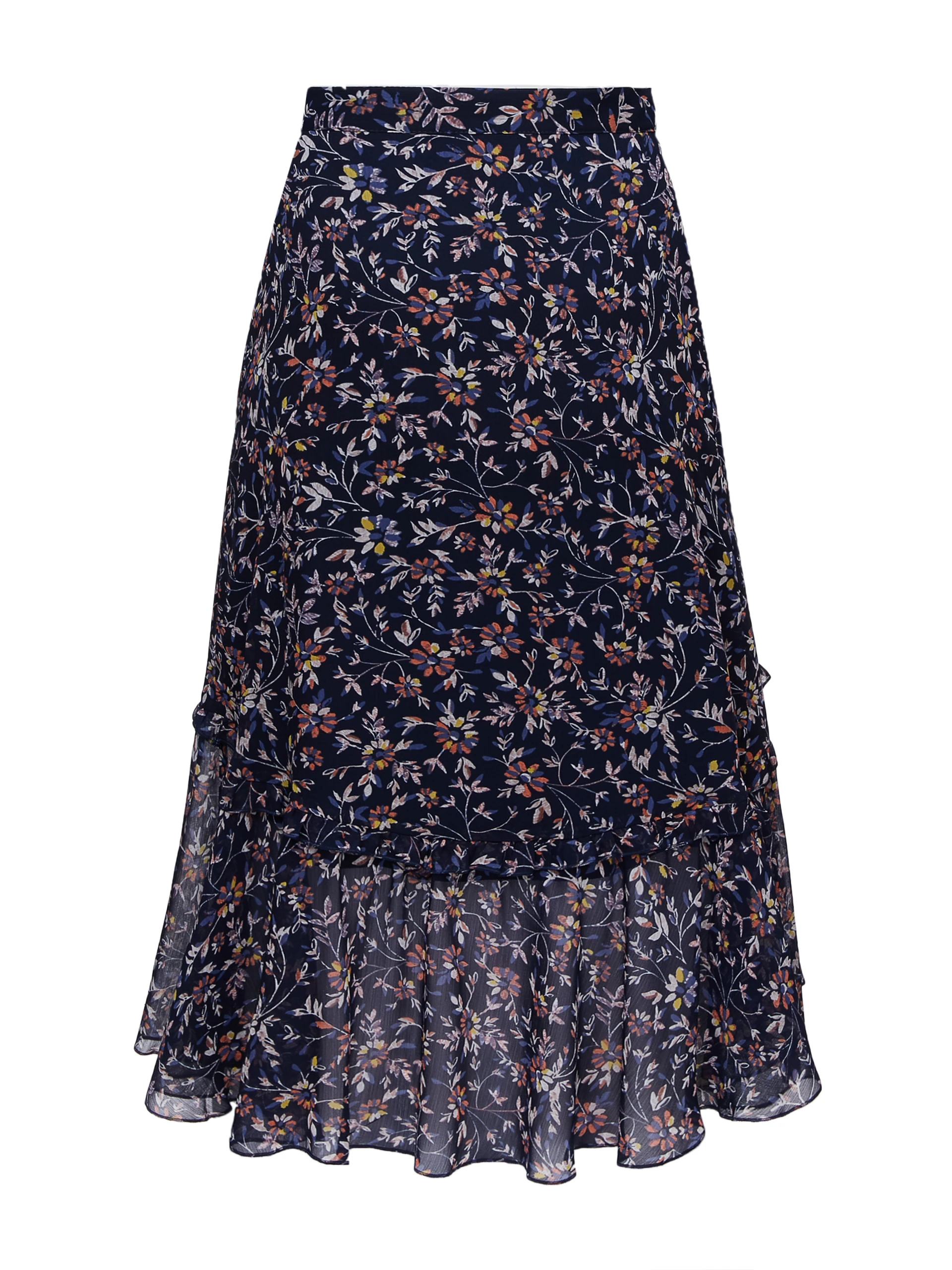 ETHEREAL SKIRT WITH FLORAL PATTERN
