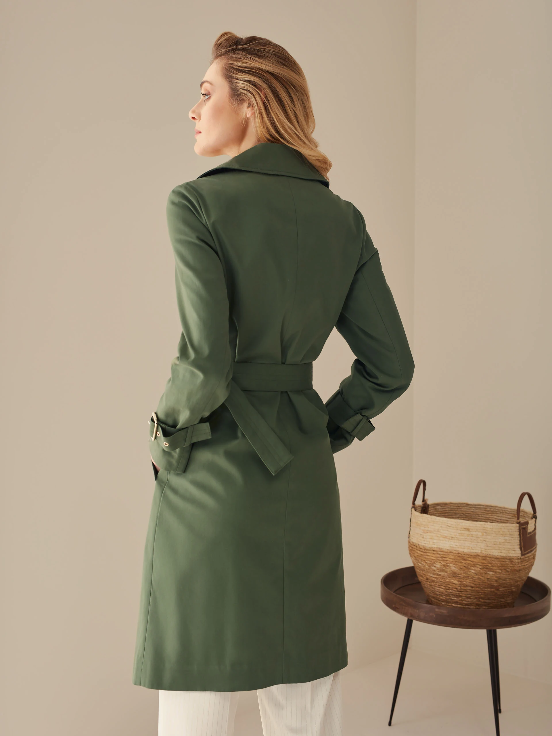 COTTON TRENCH WITH BELT