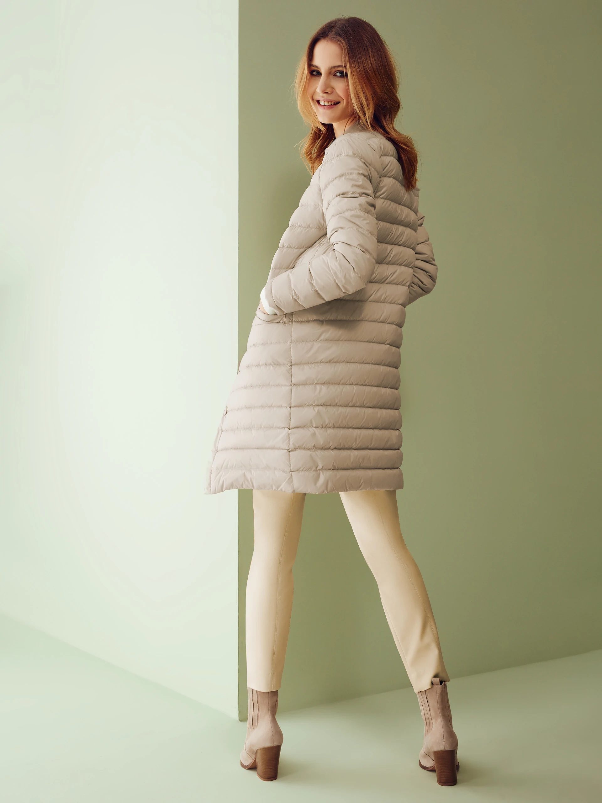 QUILTED DOWN COAT