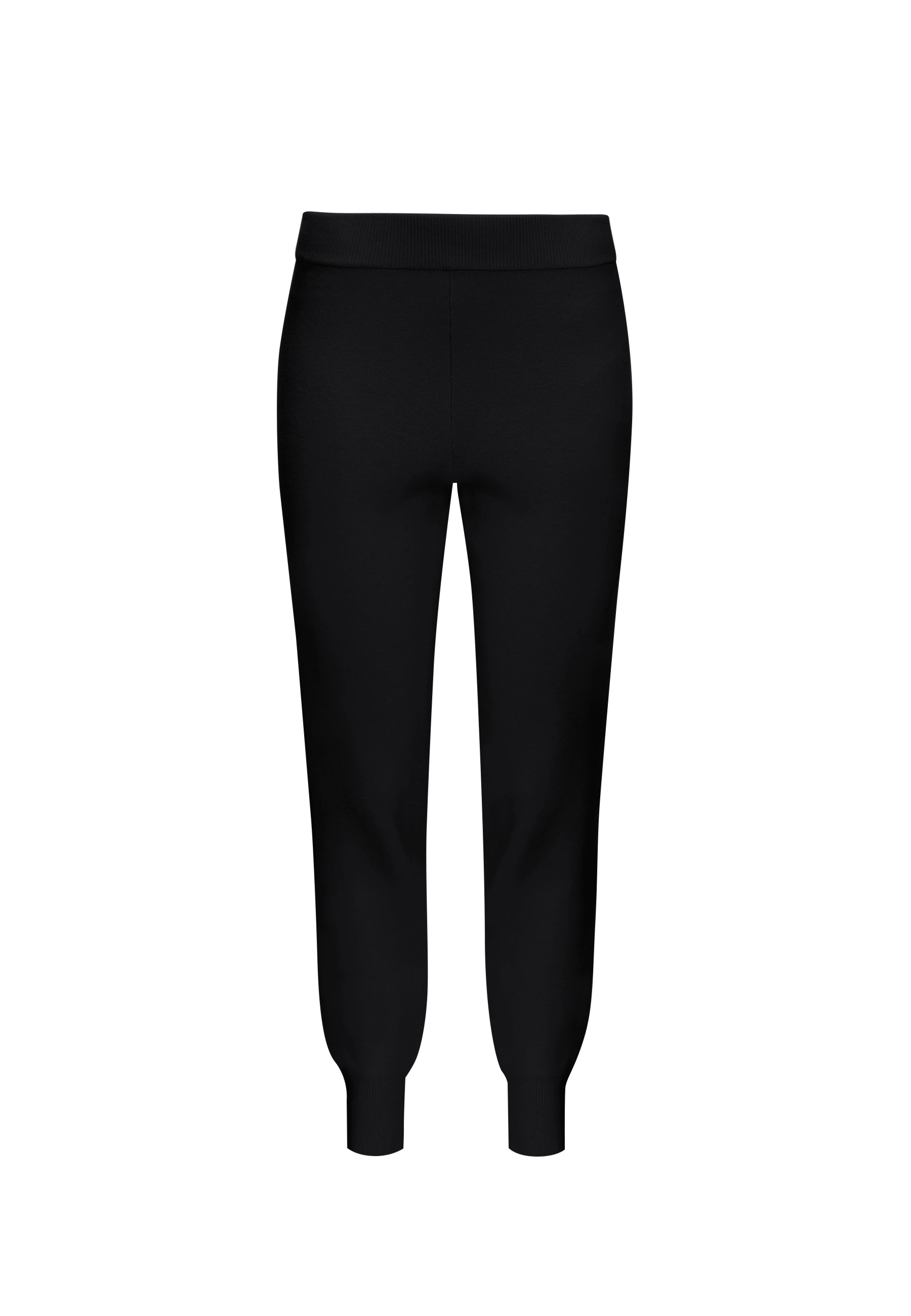 Knitted trousers in black