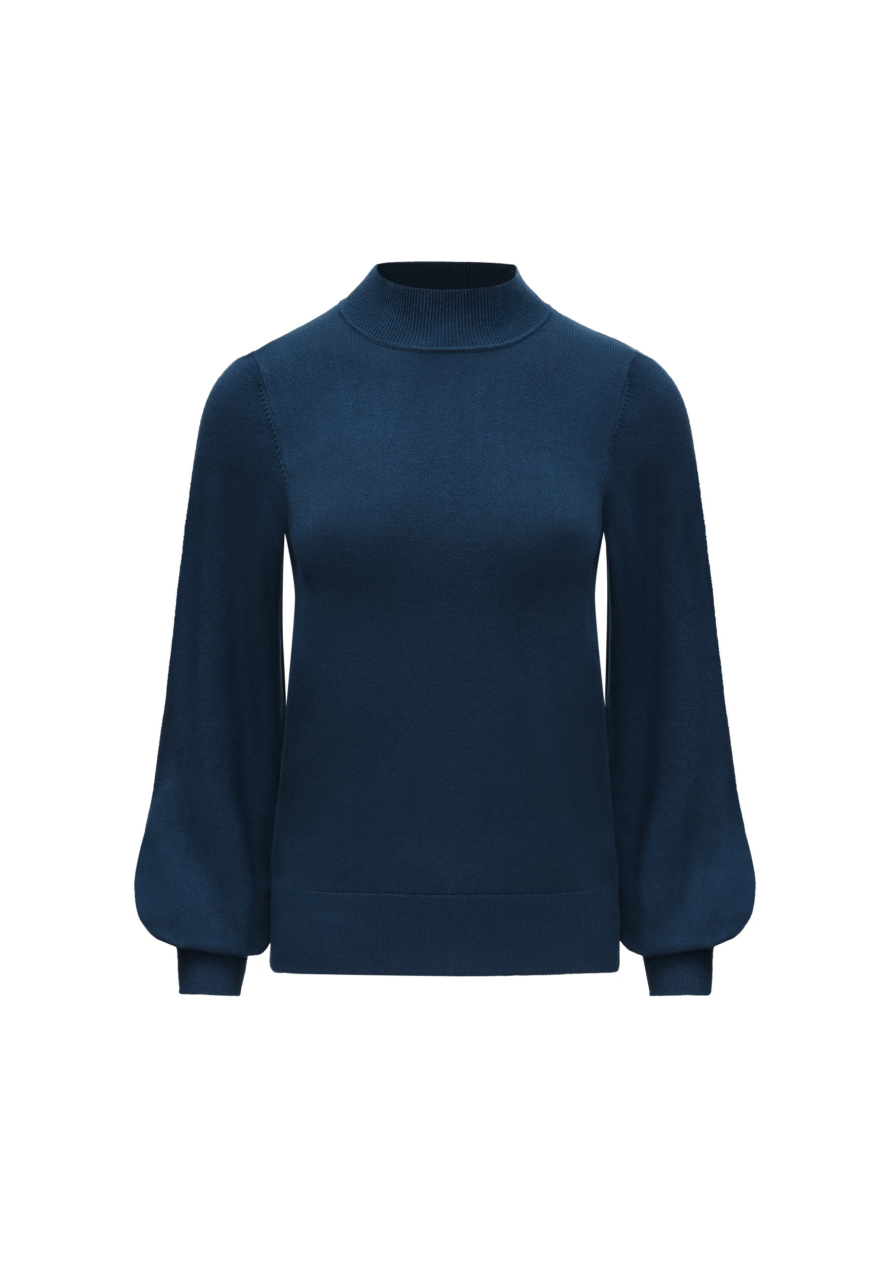 BLUE SWEATER WITH WIDE SLEEVES