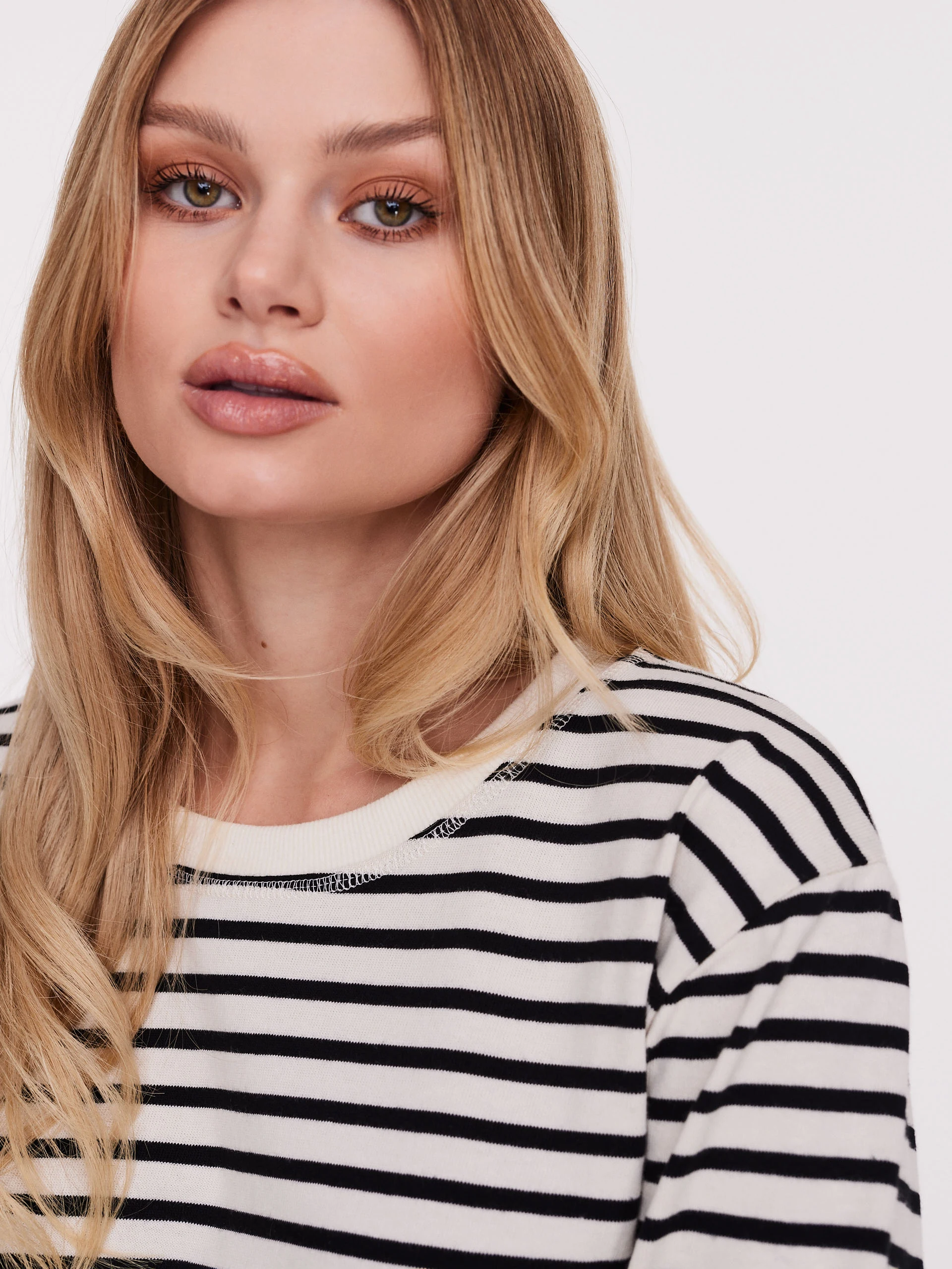 Striped longsleeve blouse