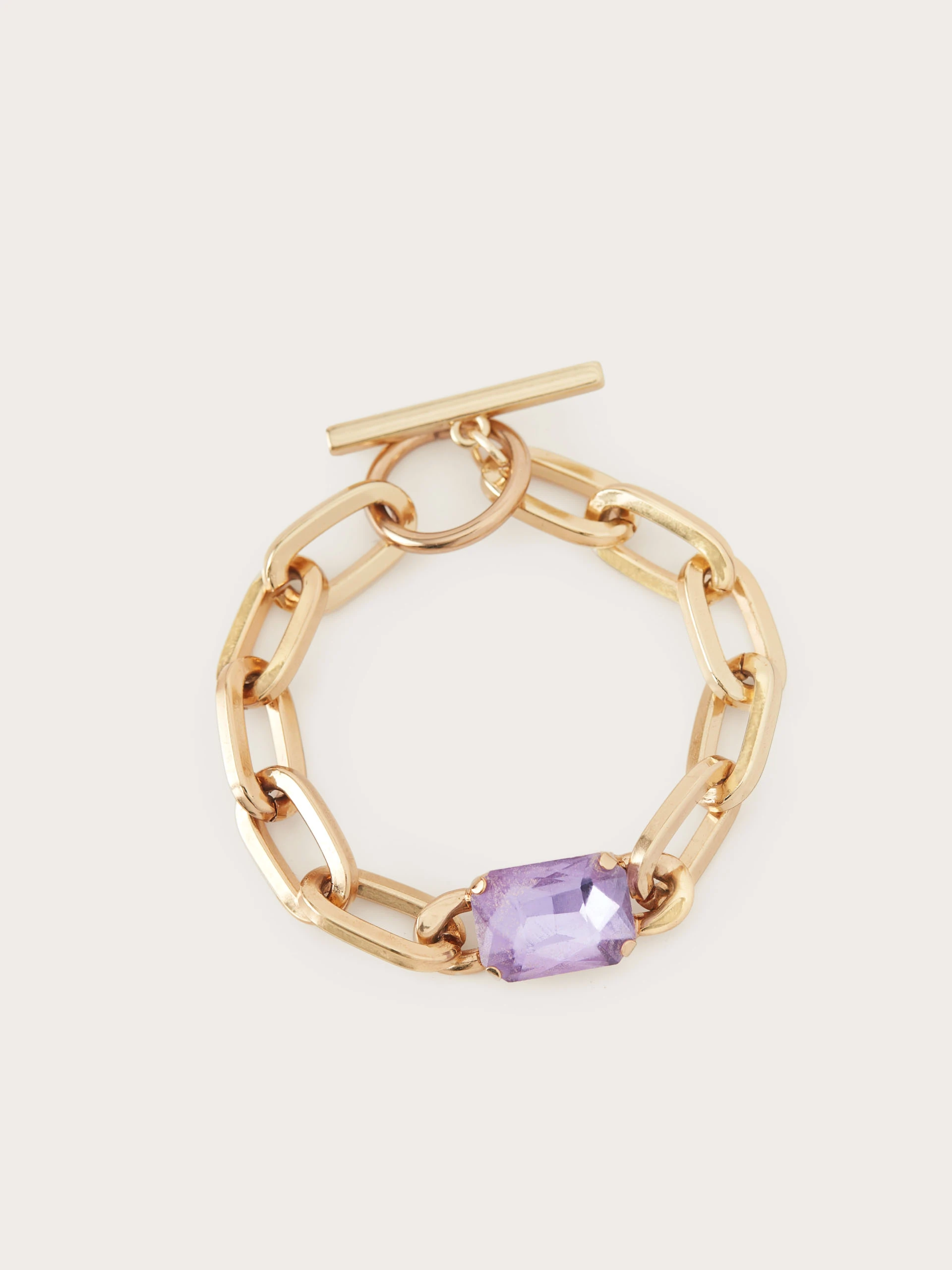 Bracelet with purple stone