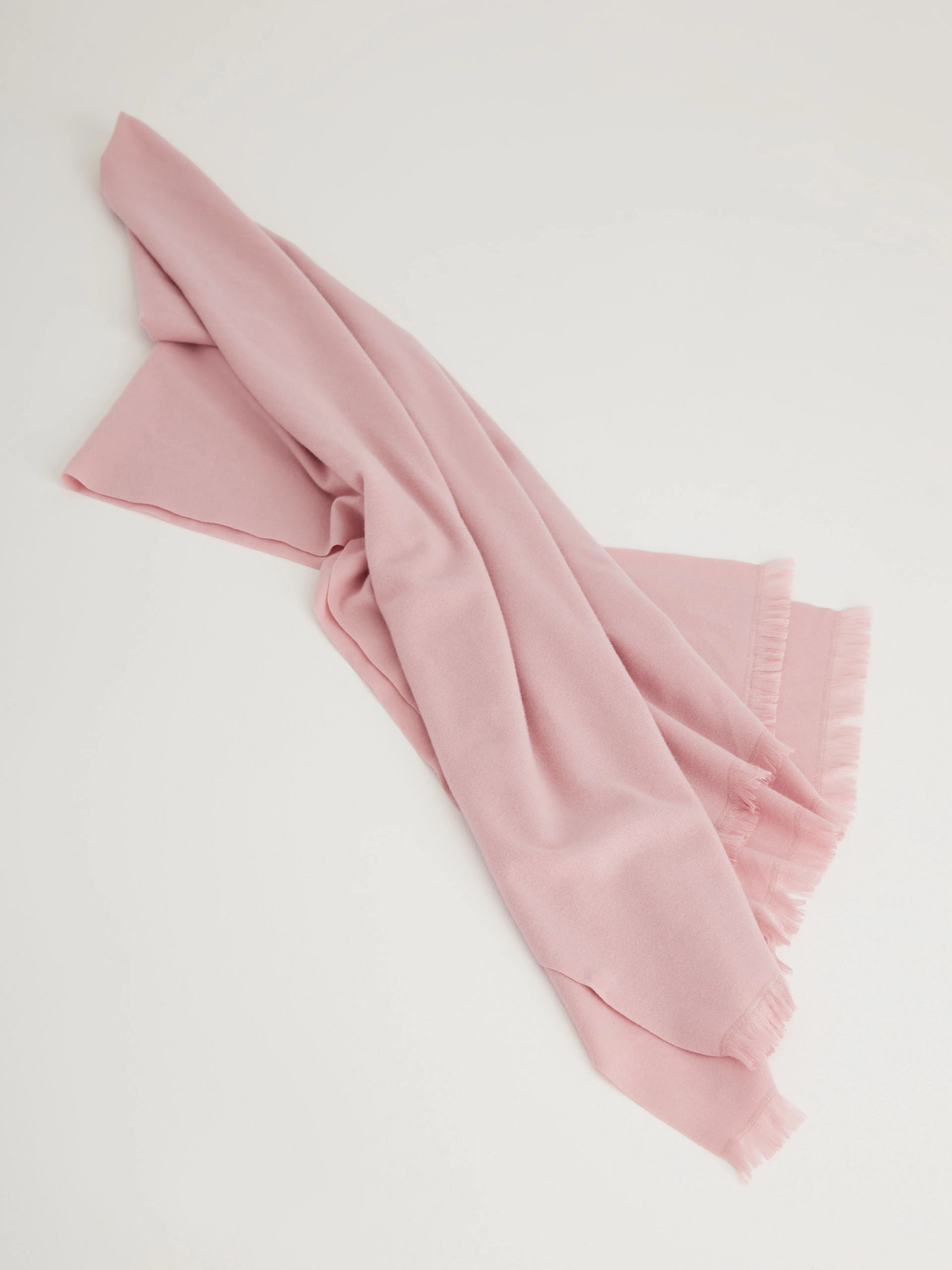 Pink viscose knit shawl