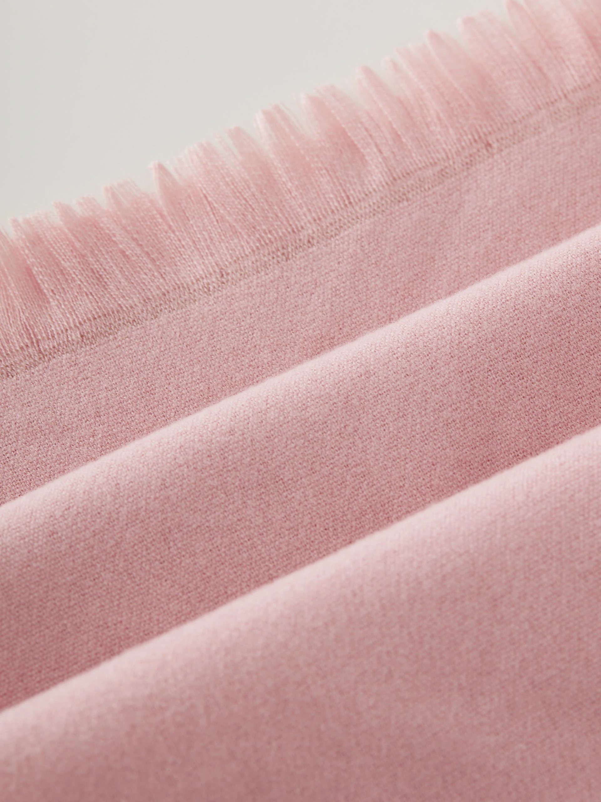 Pink viscose knit shawl