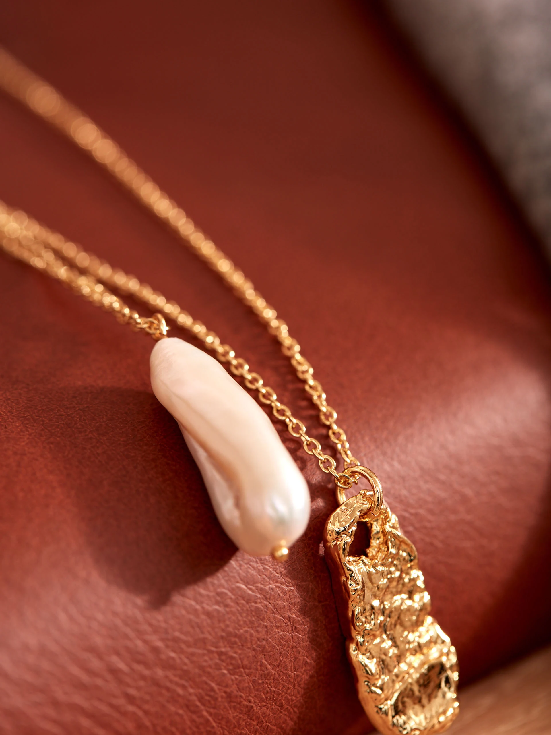 GOLD PLATED CASCADE NECKLACE