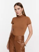 Classic caramel leather pants