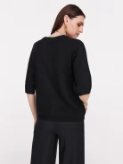 Black jumper with wide sleeves