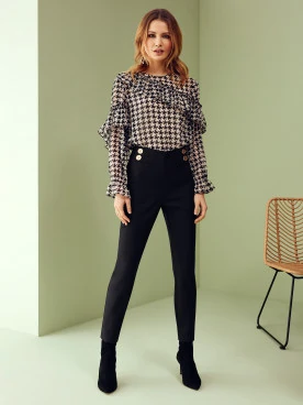 PEPLITE BLOUSE WITH RUFFLES