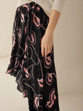 ENVELOPE SKIRT WITH RUFFLE