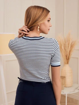 NAVY BLUE CIGARETTE PANTS