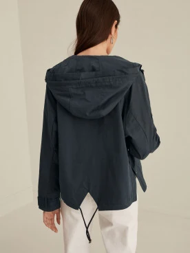 NAVY BLUE PARKA JACKET
