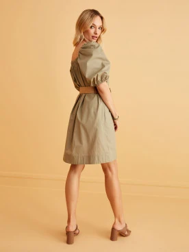 COTTON KHAKI DRESS