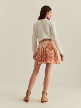 CREAM CHECKERED SWEATER