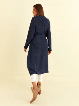 LONG NAVY CARDIGAN