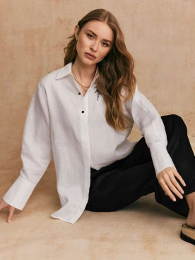 Black linen pants