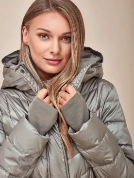 DOWN HOODED COAT