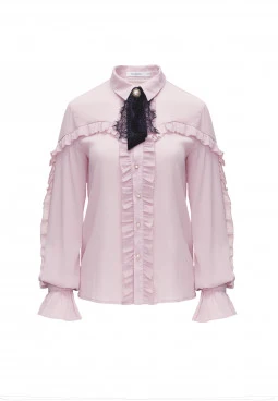 BLOUSE WITH RUFFLES AT THE SLEEVES