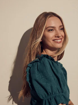 ZIELONA SUKIENKA Z KRÓTKIM RĘKAWEM