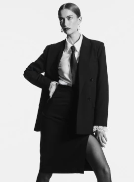 Elegant double-breasted jacket