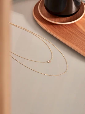 DELICATE NECKLACE WITH CRYSTAL