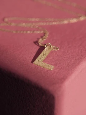 DELICATE CHAIN WITH THE LETTER