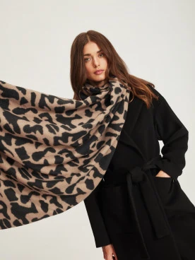 Animal print scarf