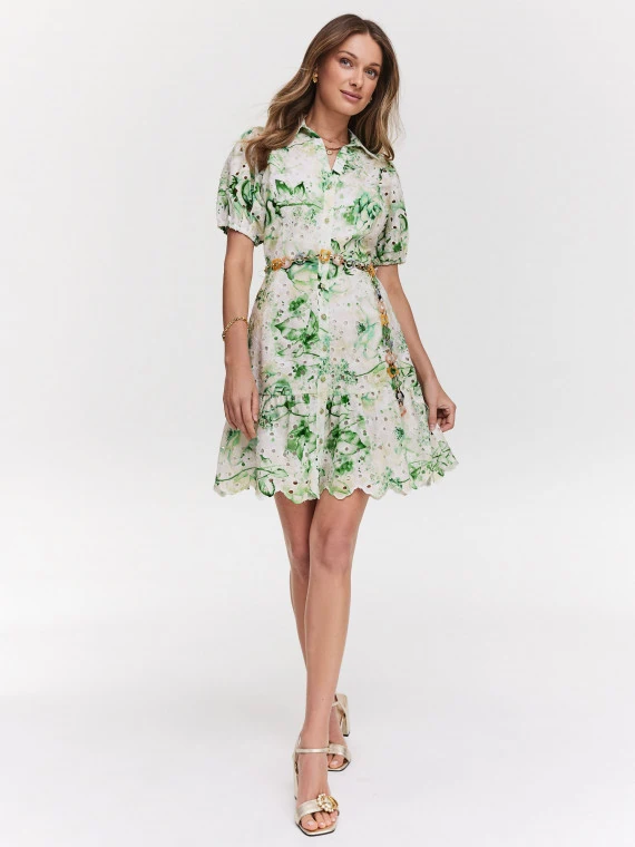 Summer dress with floral pattern