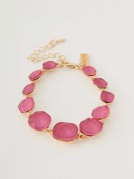 Bracelet with pink stones