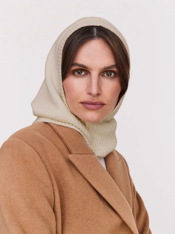 Light wool hood