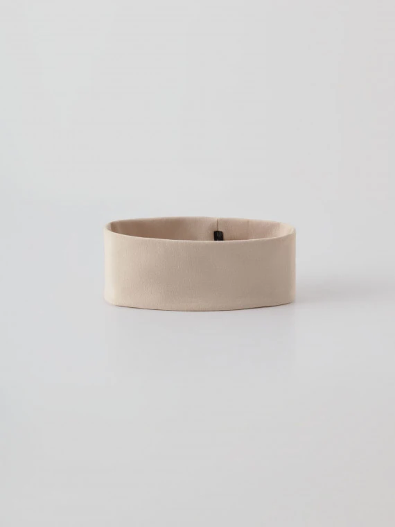 Beige cotton hairband