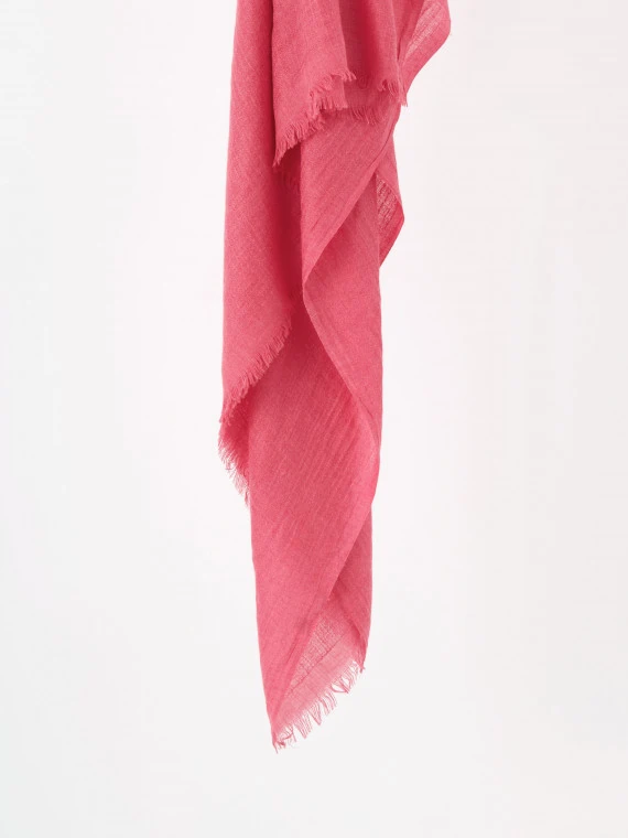 Pink viscose shawl