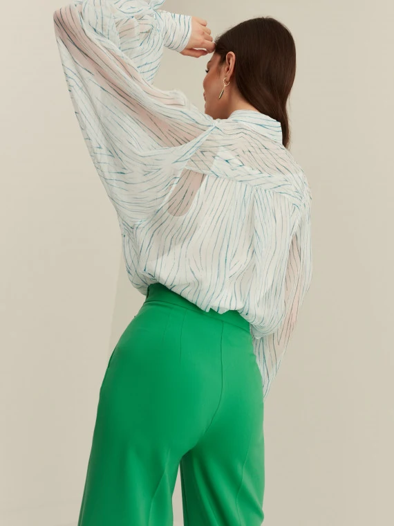 SILK BLOUSE WITH DELICATE PATTERN