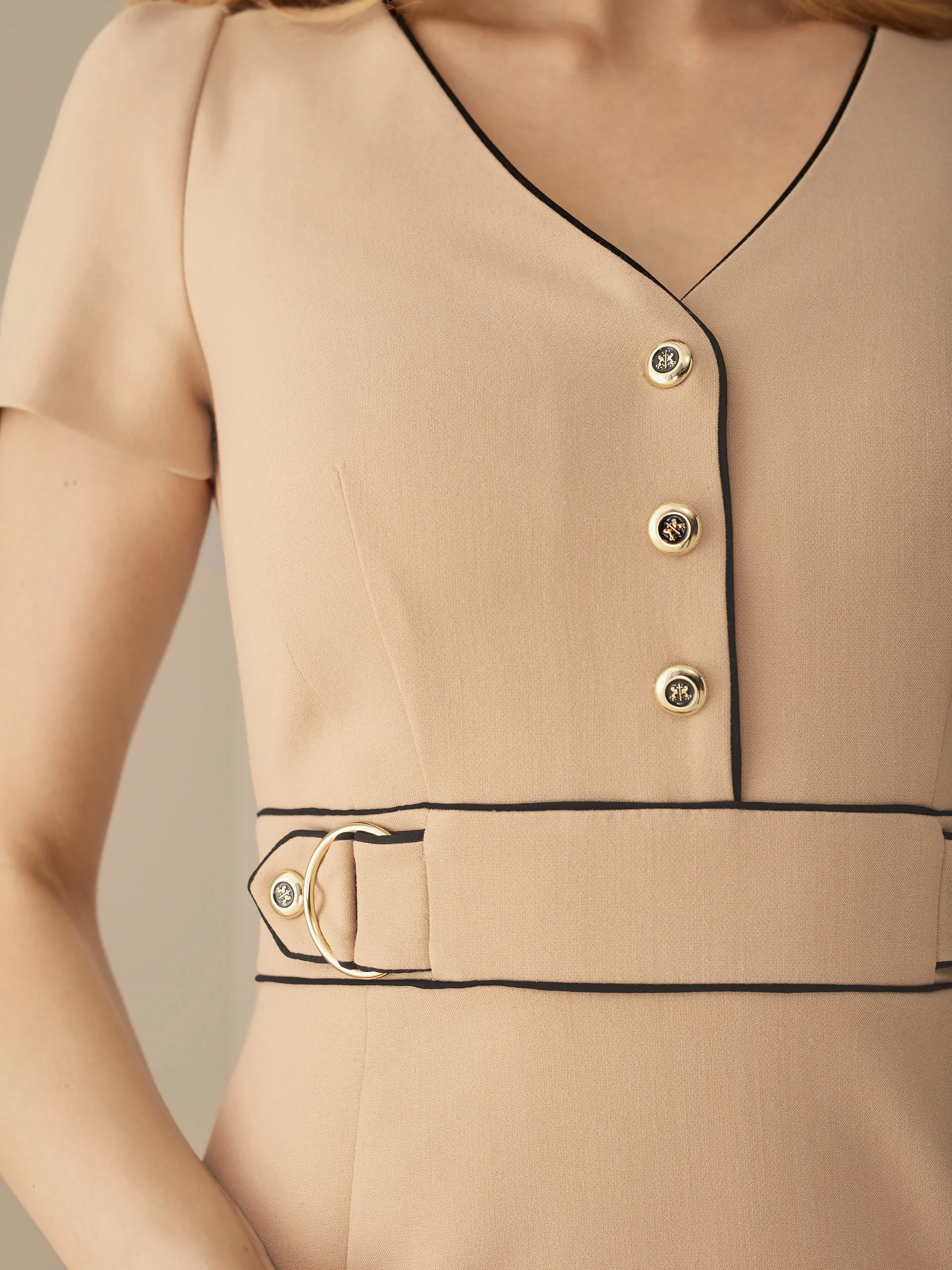 MATCHING BEIGE DRESS