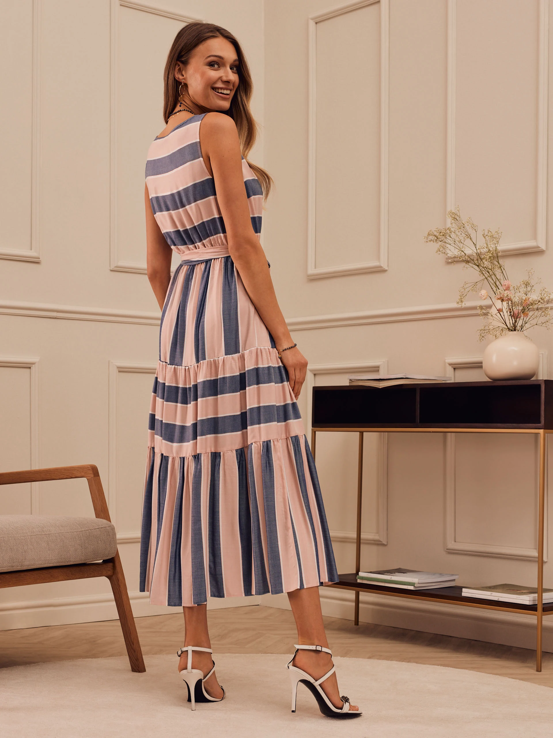 LONG STRIPED DRESS