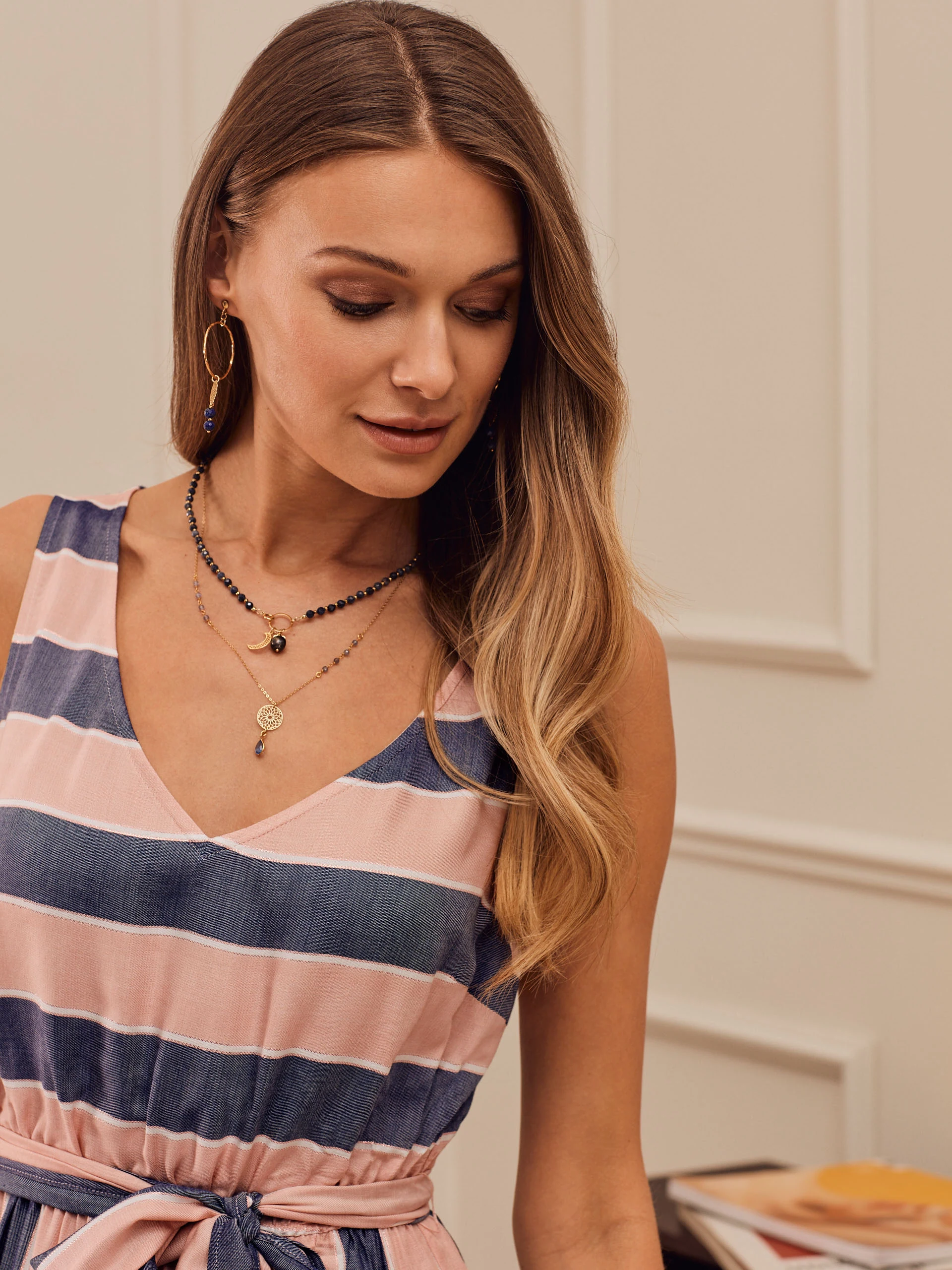 LONG STRIPED DRESS