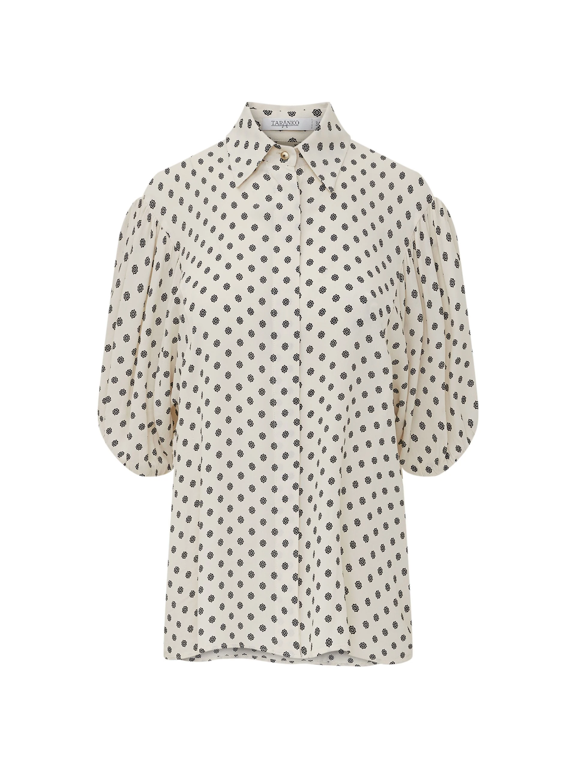 WHITE BLOUSE WITH A FINE PATTERN
