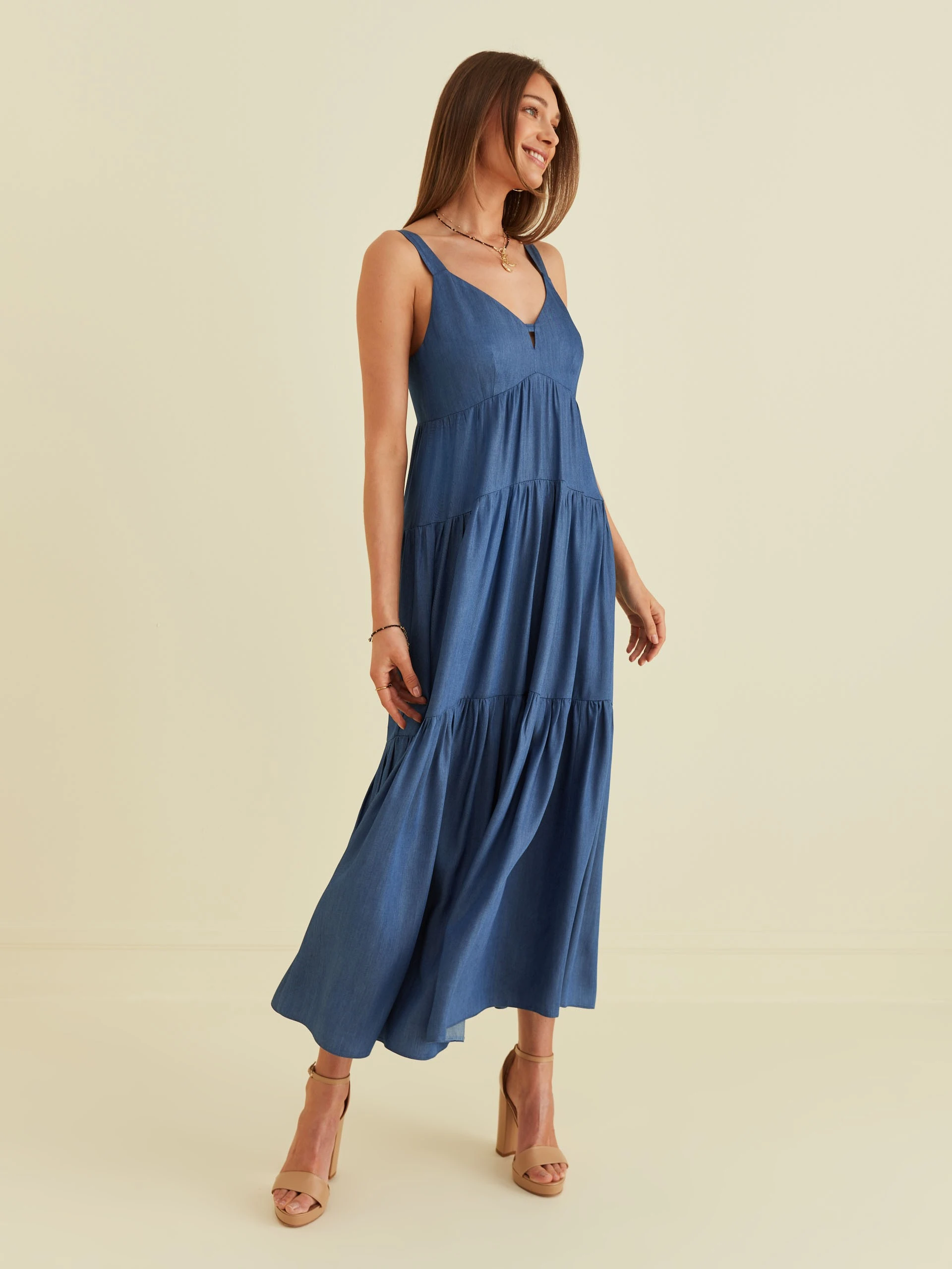 VISCOSE MAXI DRESS