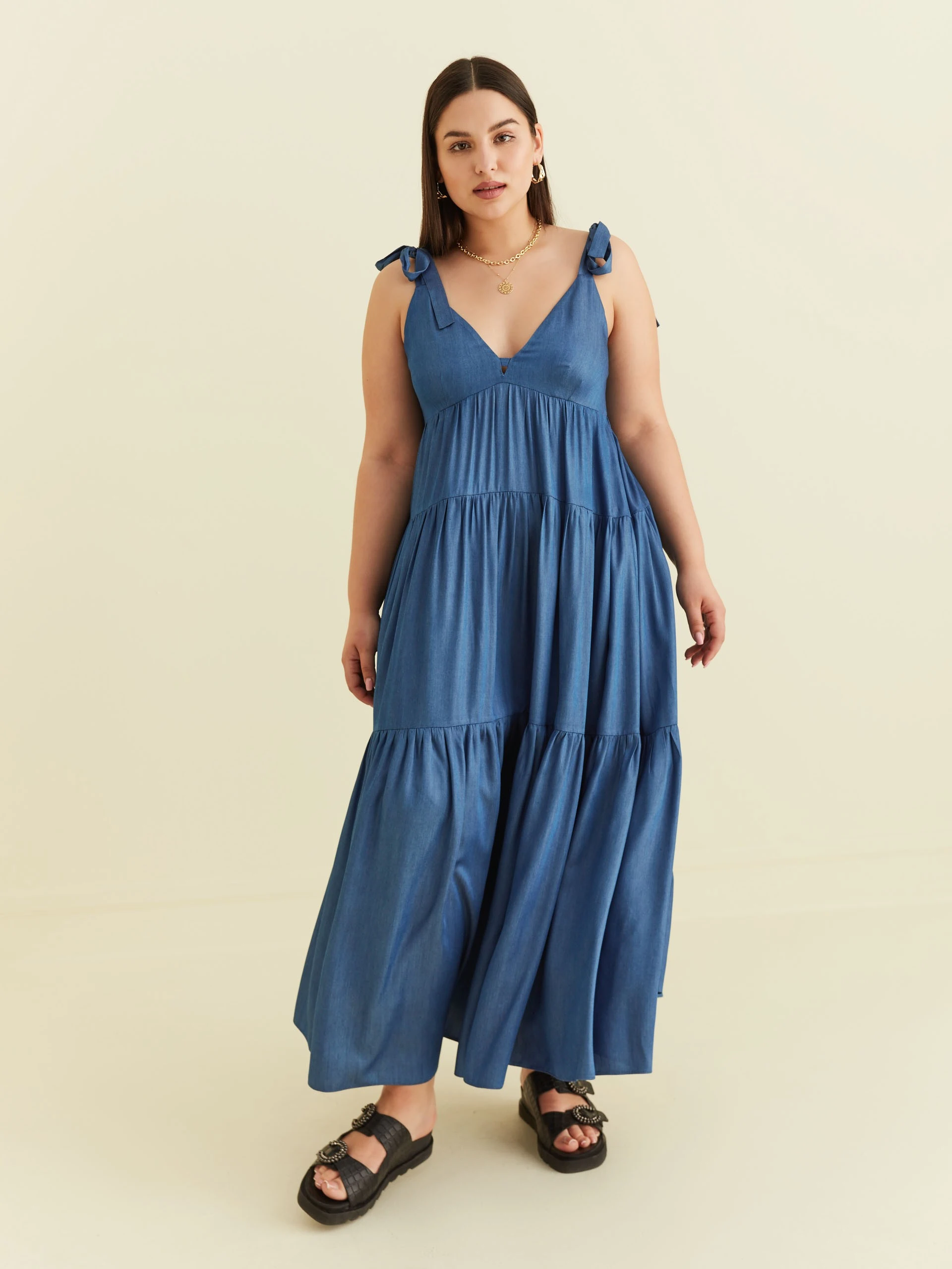 VISCOSE MAXI DRESS