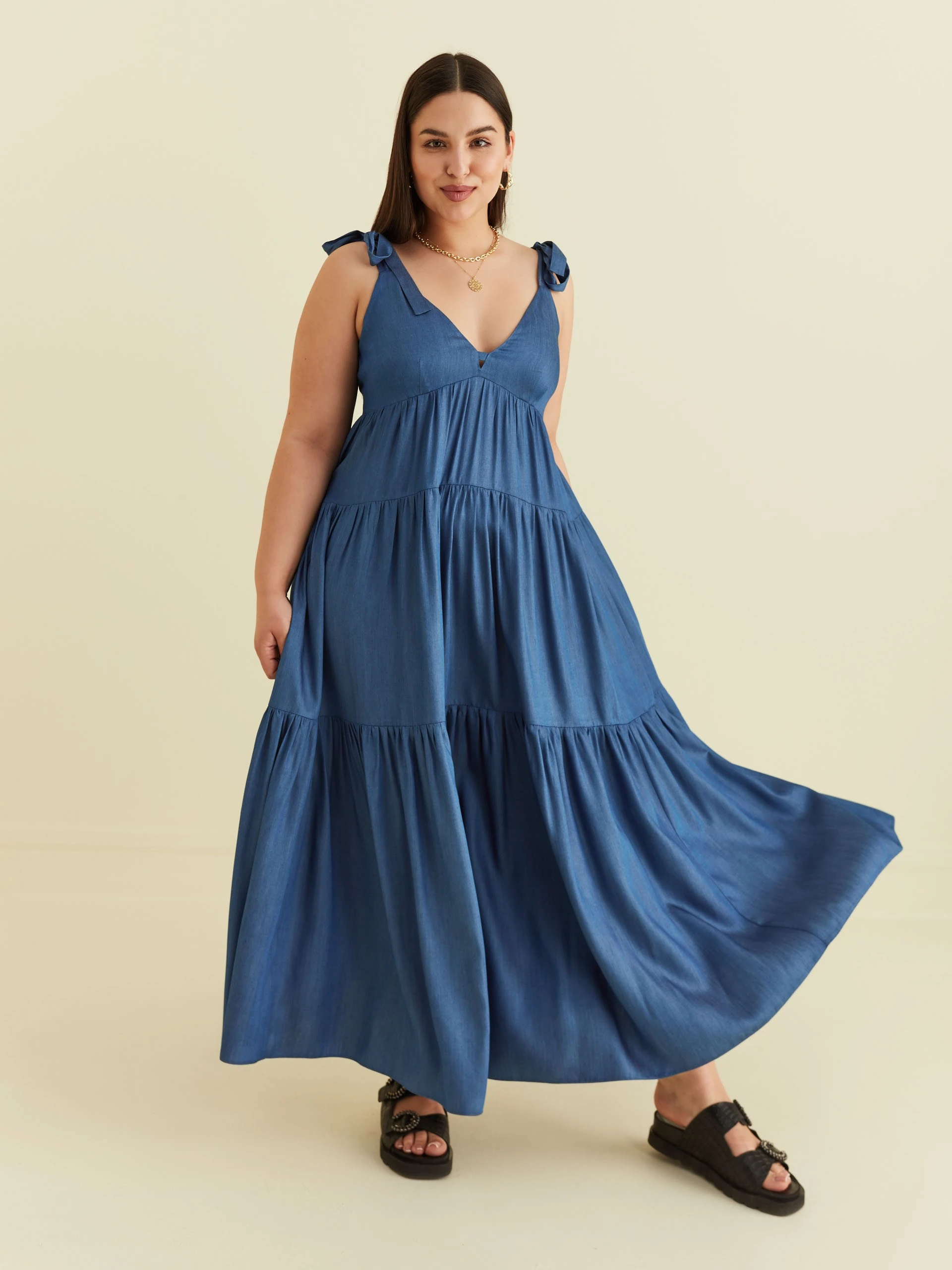 VISCOSE MAXI DRESS