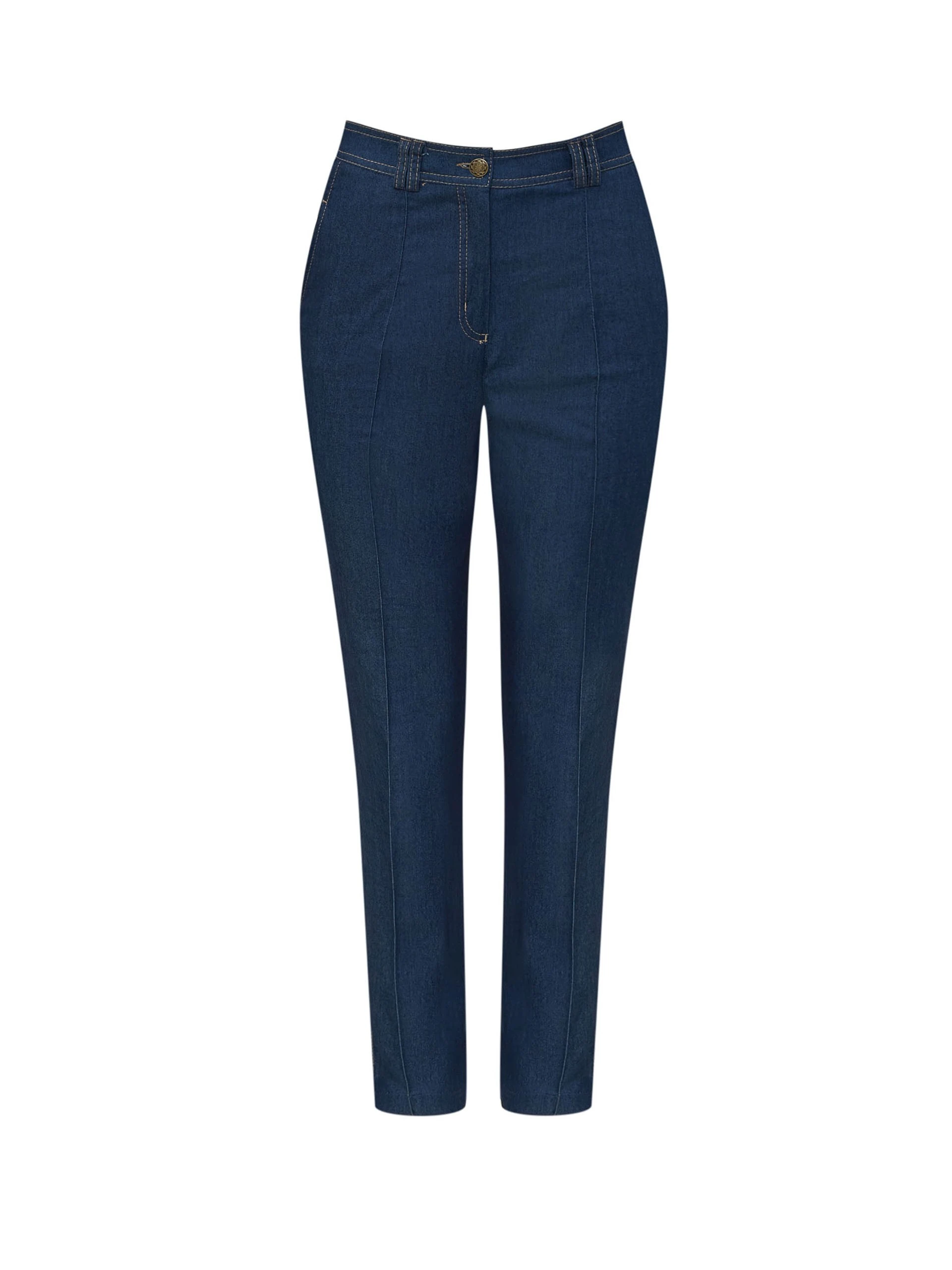 DENIM PANTS WITH CANT