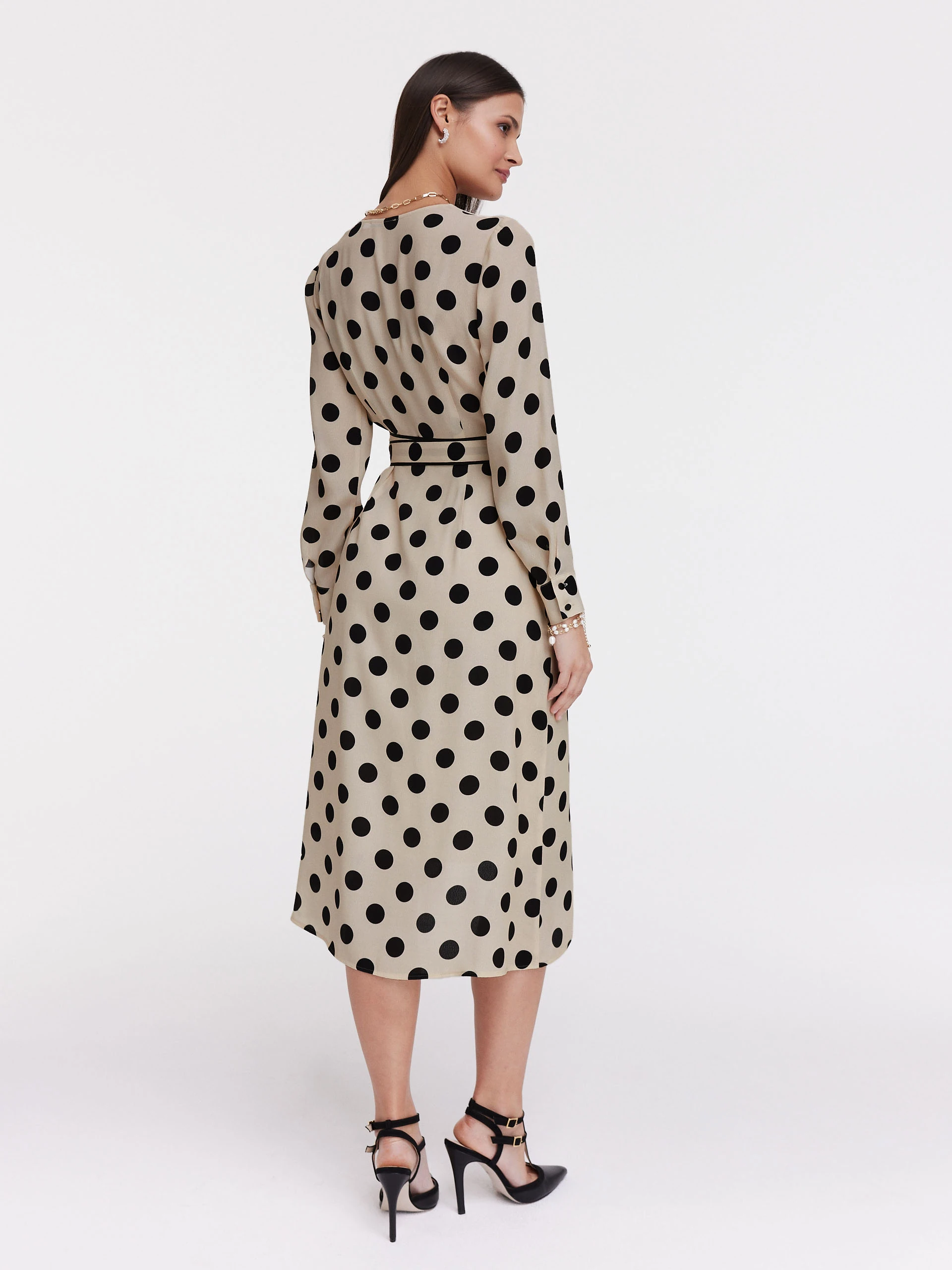 Cream pea dress