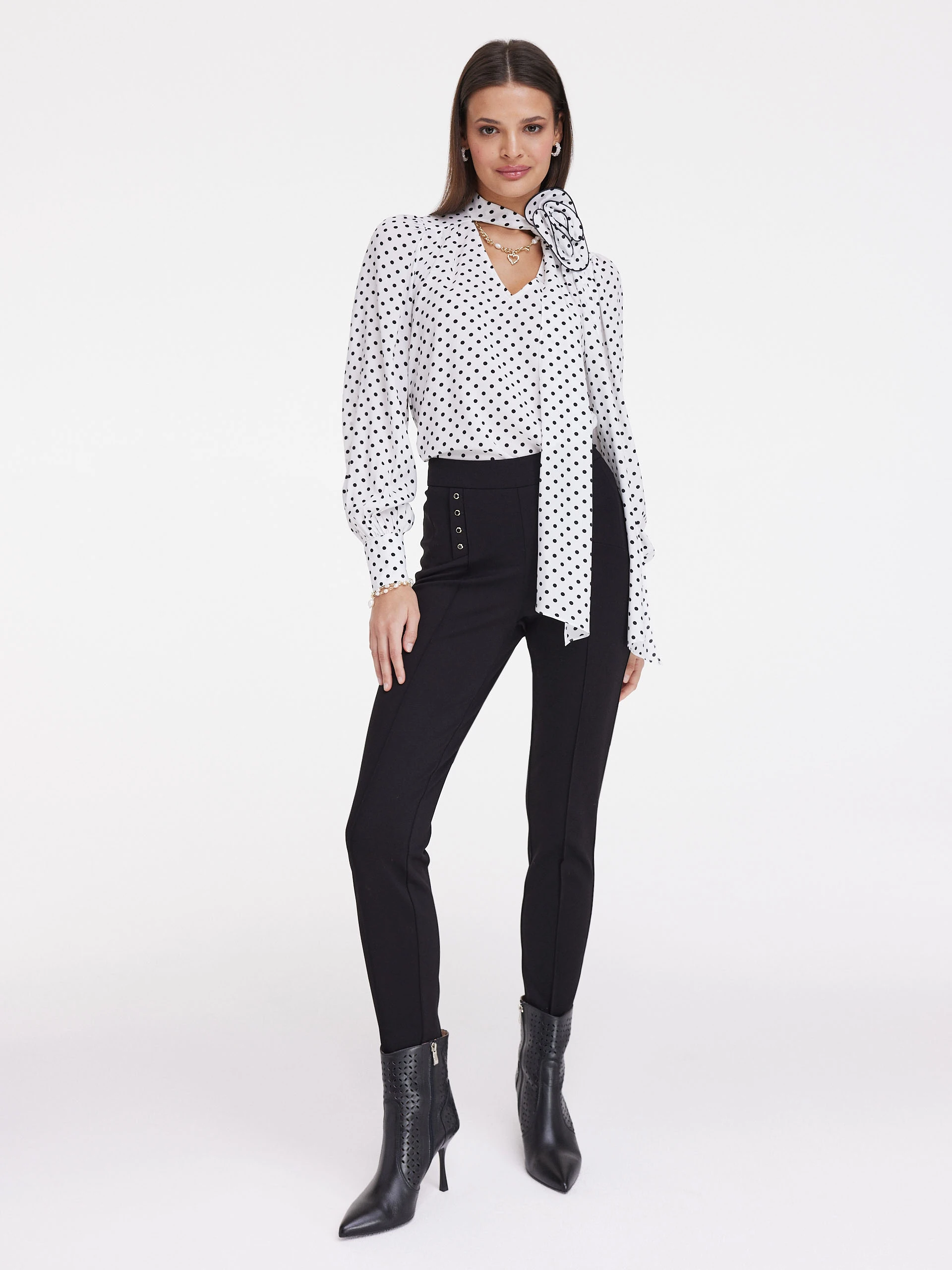 Black high-waisted pants