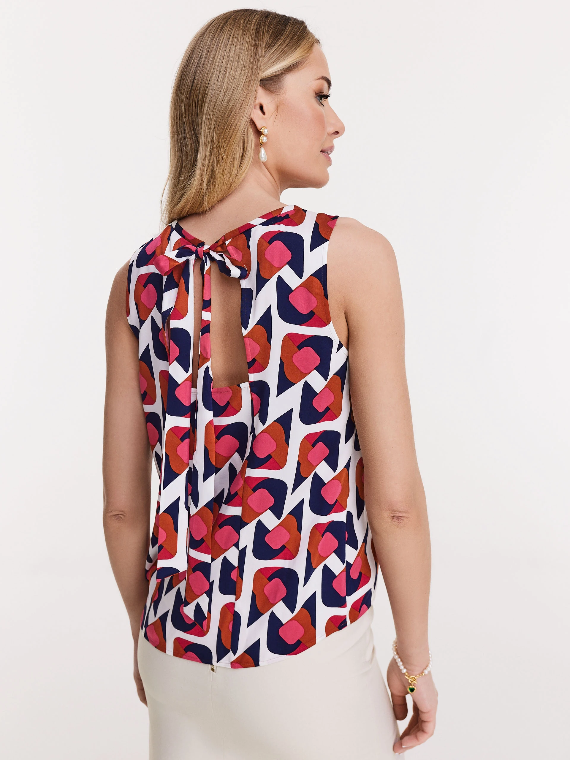 Bluzka w geometryczny print