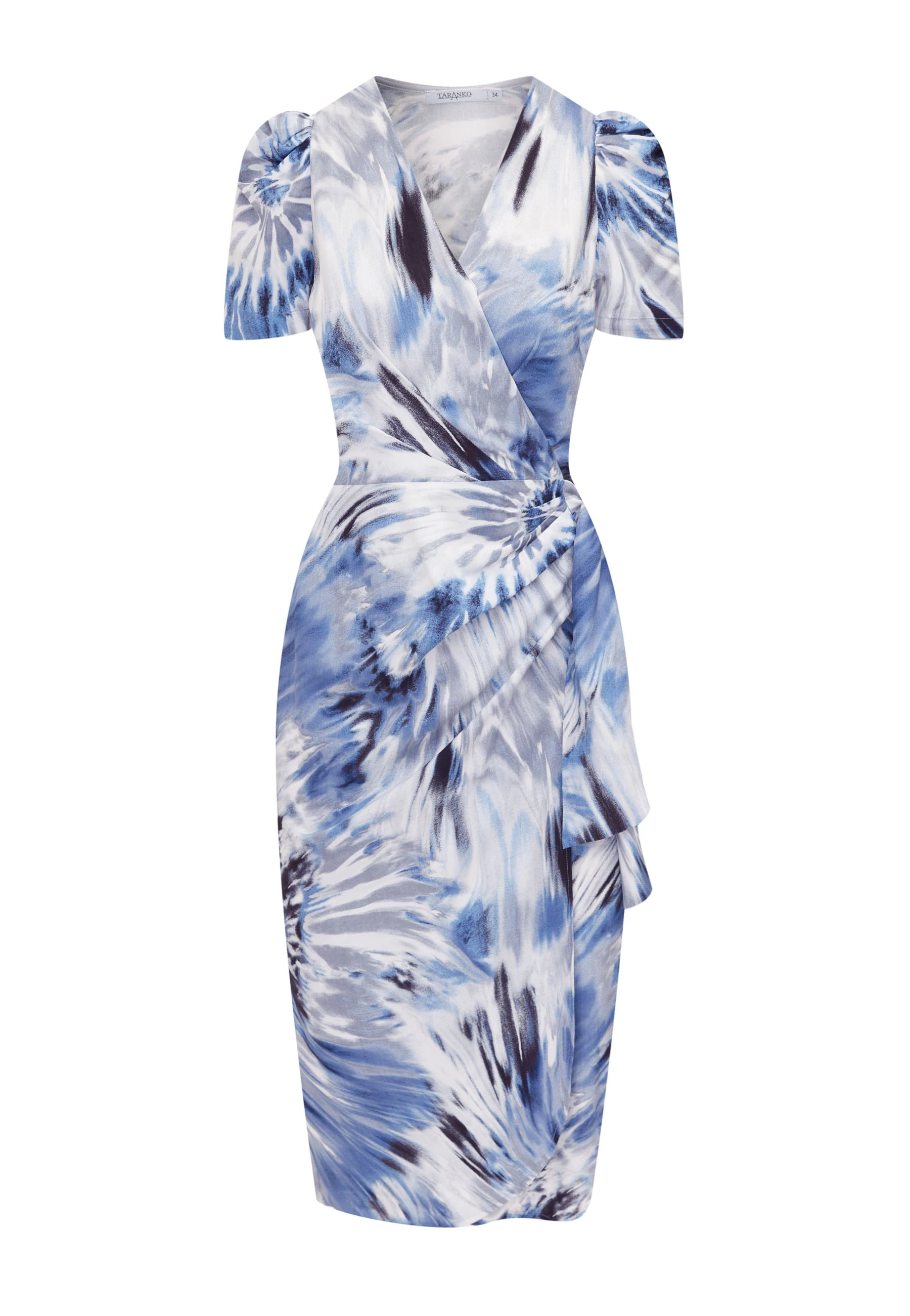 Envelope viscose floral dress