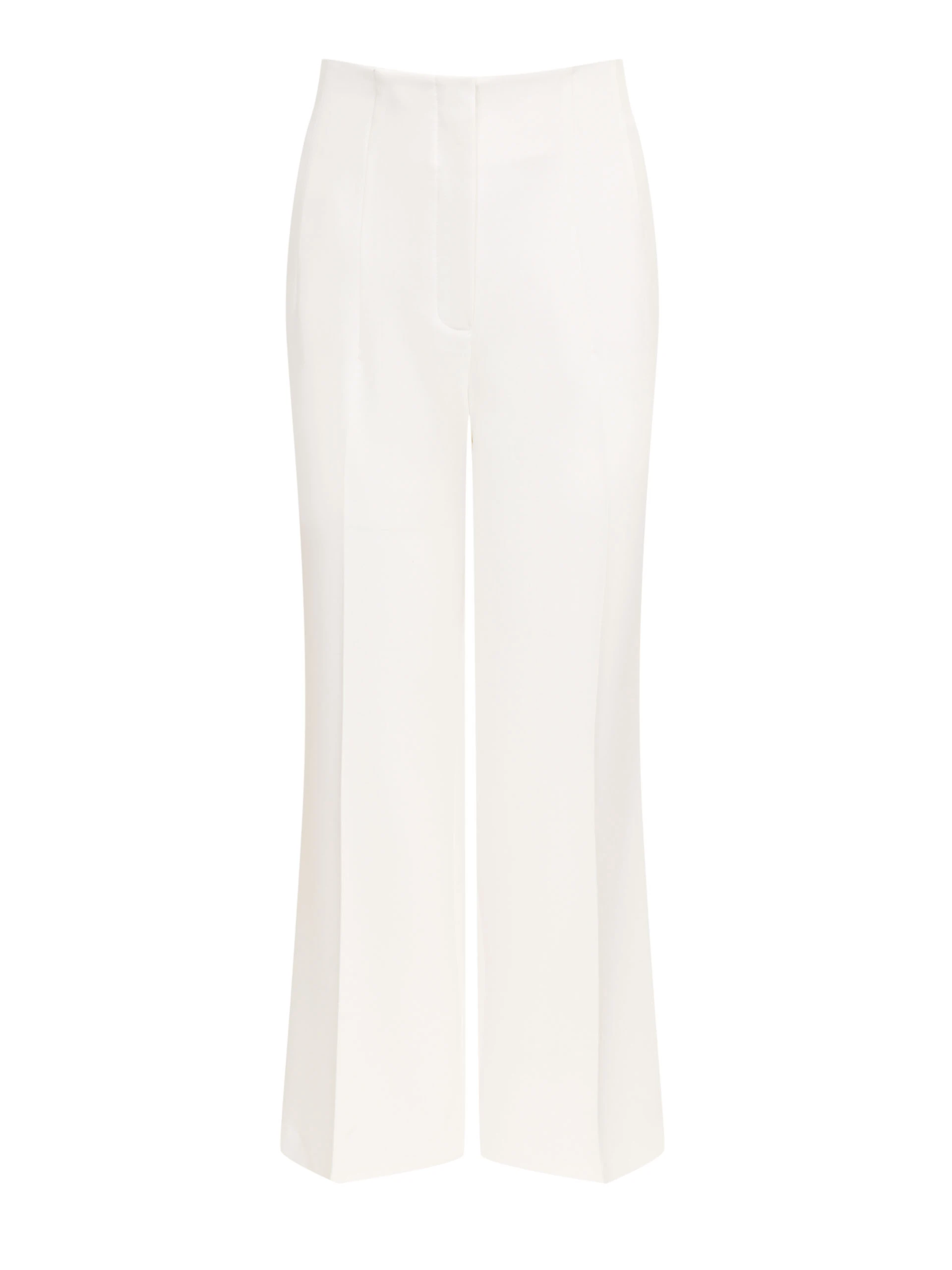 Cream pants with wide legs