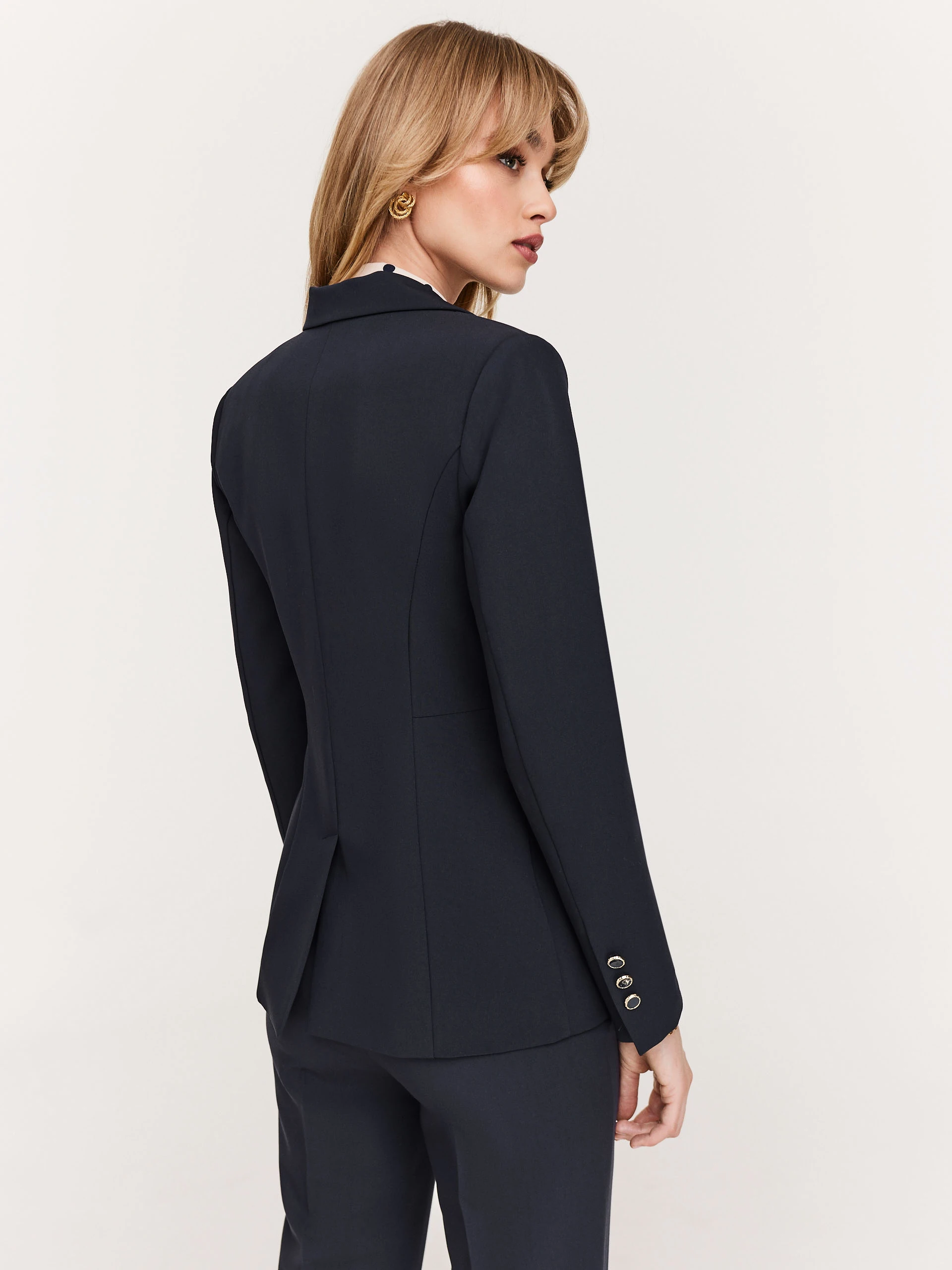 Elegant one-button waist jacket