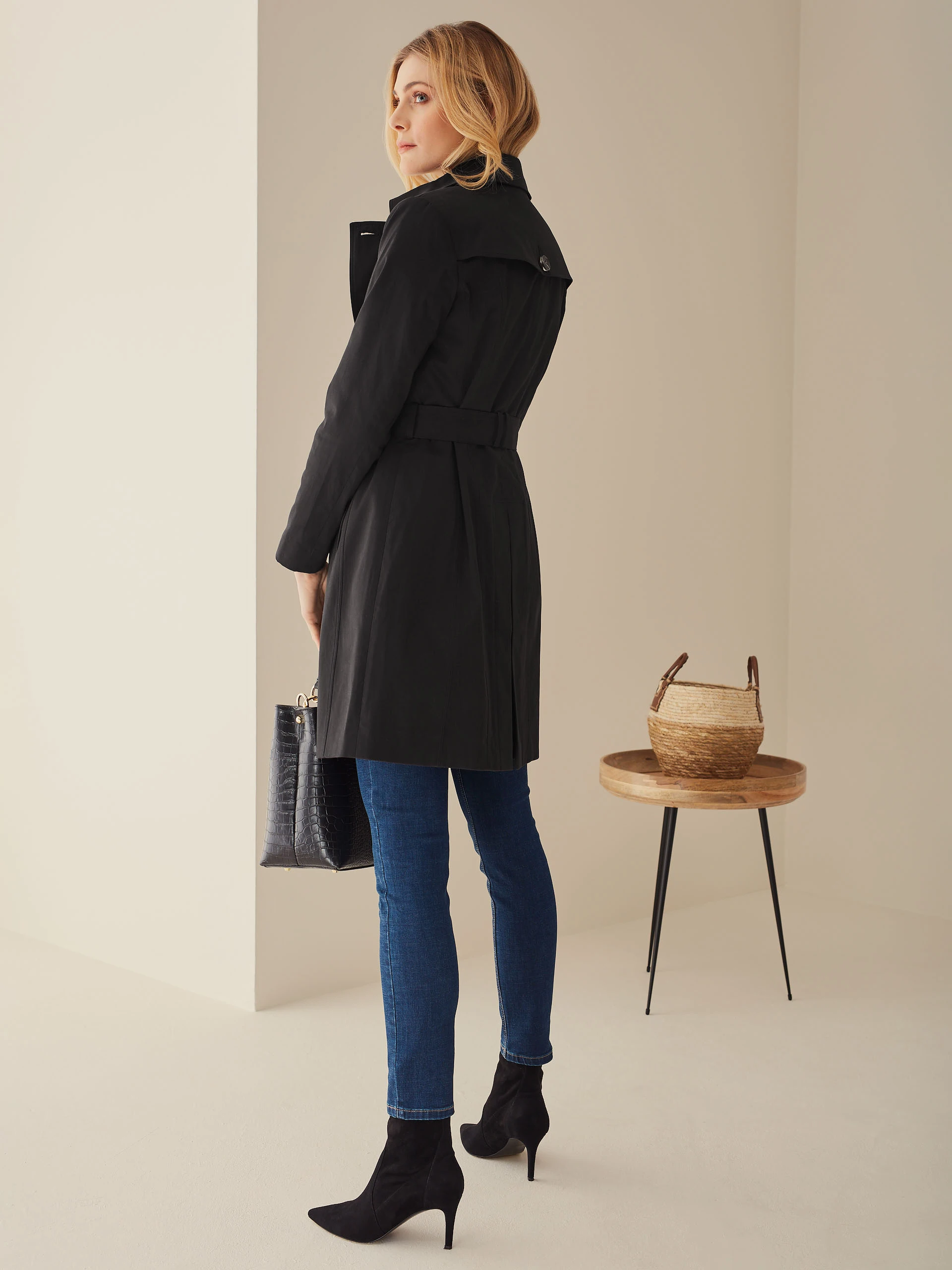 BLACK COTTON TRENCH