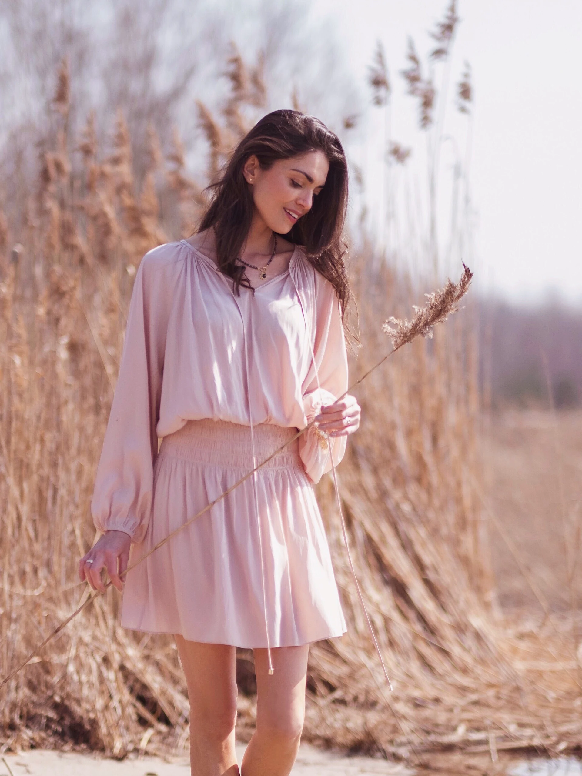 PINK SHORT DRESS